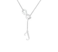 SAMINO Collana Con 26 Lettere Iniziali Per Donne E Ragazze, Collana Personalizzata Per Moglie Fidanzata Migliore Amica Sorella Anniversario Compleanno Regali Di Natale (J)