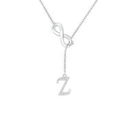 SAMINO Collana Con 26 Lettere Iniziali Per Donne E Ragazze, Collana Personalizzata Per Moglie Fidanzata Migliore Amica Sorella Anniversario Compleanno Regali Di Natale (Z)