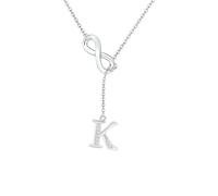 SAMINO Collana Con 26 Lettere Iniziali Per Donne E Ragazze, Collana Personalizzata Per Moglie Fidanzata Migliore Amica Sorella Anniversario Compleanno Regali Di Natale (K)