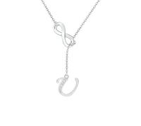 SAMINO Collana Con 26 Lettere Iniziali Per Donne E Ragazze, Collana Personalizzata Per Moglie Fidanzata Migliore Amica Sorella Anniversario Compleanno Regali Di Natale (U)