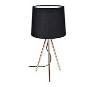 SAMIRA Lampada da Tavolo con treppiede in Metallo Color Oro Rosa, abat Jour MOD. Michelle