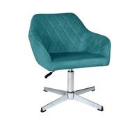 Poltrona ufficio regolabile in altezza in velluto, poltrona girevole mod. Louise