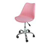 Sedia da Ufficio Girevole, Sedia da scrivania Rosa con rotelle MOD. Sally