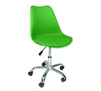 Sedia da Ufficio Girevole, Sedia da scrivania Verde con rotelle MOD. Sally