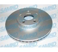 SAMKO 2X Disco Freno Anteriore Ventilato Adatto Per Ford Galaxy S-Max