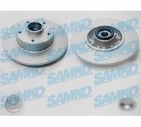2x Disco freno pieno R1040PRCA SAMKO per RENAULT MEGANE III Hatchback FLUENCE