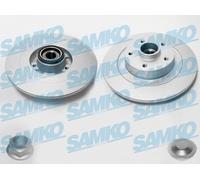2x Disco freno pieno R1032PRCA SAMKO per RENAULT LATITUDE LAGUNA III
