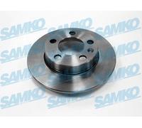 SAMKO 2x Disco Posteriore Pieno per VW Polo 6R1 6C1 9N Bora Variant 1J6 1Y7