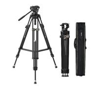 SAMLLRIG Heavy Duty Treppiede in Lega di Alluminio, FreeBlazer Treppiede Video da 191cm / 75" con Testa Fluida, Regolazione dell'Altezza in un Unico Passaggio, Piastra QR a Doppia Modalità - 4163