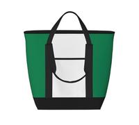 SamLng Bandiera della Nigeria - Borsa tote isolata di grande capacità, riutilizzabile e regolabile per lavoro, picnic, viaggi e attività all'aperto, nera, taglia unica