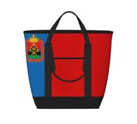 SamLng Bandiera di Kemerovo - Borsa tote isolata di grande capacità, riutilizzabile e regolabile per lavoro, picnic, viaggi e attività all'aperto
