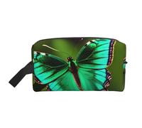 SamLng Beauty case da viaggio con stampa a farfalla colorata, trousse per trucchi per uomini e donne, organizer portatile per uso quotidiano, bianco, taglia unica, bianco, Taglia unica