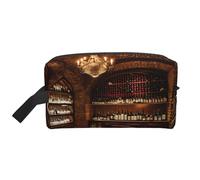 SamLng Beauty case da viaggio con stampa di cantina dei vini rossi, trousse per cosmetici per uomini e donne, organizer portatile per uso quotidiano, bianco, taglia unica, bianco, Taglia unica