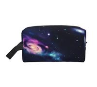 SamLng Beauty case da viaggio con stampa di galassia e universo, trousse per trucchi per uomini e donne, organizer portatile per uso quotidiano, bianco, taglia unica, bianco, Taglia unica