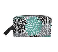 SamLng Beauty case da viaggio grande - Dahlia Flower Full-Print Design, organizer portatile per articoli da toeletta, astuccio multiuso per trucco, bianco, taglia unica, Bianco, One Size