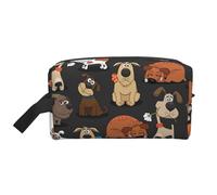 SamLng Beauty case da viaggio grande - Dog Corgi Full-Print Design, organizer portatile per articoli da toeletta, astuccio multiuso per trucco, bianco, taglia unica, bianco, Taglia unica