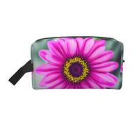 SamLng Beauty case da viaggio grande, motivo floreale rosa, organizer portatile per articoli da toeletta multiuso, colore bianco, taglia unica, bianco, Taglia unica