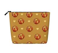 SamLng Beurré Pane Organizzatore da toilette multiuso - Finta canapa Astuccio per il trucco - Astuccio per il trucco riutilizzabile con tasca con cerniera, nero, One Size, Nero , taglia unica