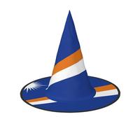 SamLng Cappello da strega con bandiera delle Isole Marshall, per Halloween, per adulti, per feste in maschera, Carnevale, Cosplay