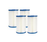 SamLng Cartuccia Filtrante di Ricambio for Piscina Tipo S2, Compatibile con Intex PureSpa, Adatta al Modello 29012E(4 PCS)