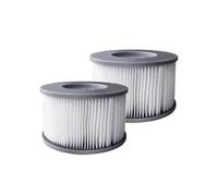 SamLng Cartuccia Filtrante di Ricambio Riutilizzabile for Vasca Idromassaggio E Spa, Accessorio Filtro Spa for Piscina, Compatibile con Mspa(2PC)