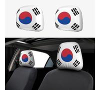 SamLng Copritesta universale per auto, con stampa della bandiera della Repubblica di Corea, 2 pezzi, protezione per furgoni, SUV, camion, migliora la tua esperienza di guida
