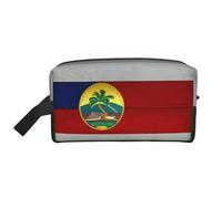 SamLng Grande borsa da viaggio per cosmetici, con bandiera delle Hawaii americane, design a stampa completa, organizer portatile per articoli da toeletta, astuccio multiuso per trucco, bianco, taglia