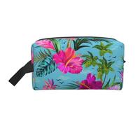 SamLng Grande borsa da viaggio per cosmetici, design Hello Hawaii, con stampa completa, organizer portatile per articoli da toeletta, astuccio multiuso per trucco, bianco, taglia unica, bianco, Taglia