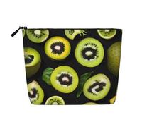 SamLng Green kiwi Organizer versatile per articoli da toeletta: borsa per trucchi in canapa finta, borsa da viaggio per articoli da toeletta e accessori, nero, taglia unica