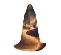 SamLng Mantello con cappuccio con stelle del deserto - Costume da gioco di ruolo per adolescenti, adatto per cosplay, Natale, Halloween, Pasqua, Carnevale