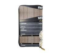 SamLng Portafoglio lungo da donna in pelle con stampa Clapboard e Popcorn Cinema Movie - Portafoglio in pelle impermeabile alla moda e leggero, nero, taglia unica, Nero , Taglia unica