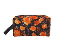 SamLng Set di beauty case da viaggio con stampa floreale ornata - Trousse per trucchi per uomini e donne, organizer portatile per uso quotidiano, bianco, taglia unica, bianco, Taglia unica