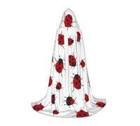 SamLng Seven Star Ladybird - Mantello con cappuccio per giochi di ruolo, per adolescenti, adatto per cosplay, Natale, Halloween, Pasqua, Carnevale