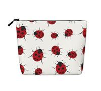 SamLng Seven Star Ladybird - Trousse per trucchi in canapa finta, riutilizzabile, con cerniera, nero, Taglia unica