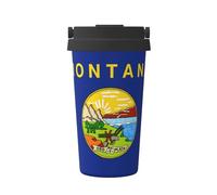 SamLng Tazza da caffè isolata con bandiera dello stato del Nebraska, con manico, bicchiere da viaggio ad alta capacità per casa, ufficio e in viaggio