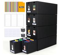 Sammelkarten Box für 7400+ Karten,Top Loaders Scatola Carte Pokemon Collezionabili da 7400+ Toploader con 48 Divisori,Etichette e Nastro