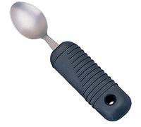 Sammons Preston Sure Grip Tablespoon, Stainless Steel Tablespoon with Thick Rubber Handle, Comfortable and Easy to Hold Silverware with Grips for Weak Grasp, 7.5" Long Utensil with Good Grips