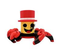 Sammyni Spiderini - Statuetta Brainrot Meme Italiano XL 11 x 8 cm, collezione ufficiale Brainrot, ragno articolato rosso con cappello, statuetta Brain Rot articolata Samini Spiridini Samy