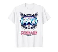 Samnaun - Occhiali da Sci con Gatto Maglietta