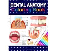 Samniczell Publication Dental Anatomy Coloring Book (Tascabile)