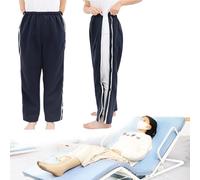 Samnuerly Inverno più Velluto Pantaloni per La Cura del Paziente Pazienti Allettati Pigiama con Cerniera Laterale Pantaloni per Catetere per Pazienti Allettati Disabilità Anziani (Navy Blue XL)