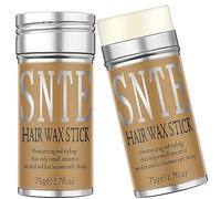 Samnyte Stick di cera per capelli, 2 x 75 g Bastone di cera per capelli Parrucche Bordo controllo Slick Stick per capelli non grassa Styling Pomata per Flyaways Bordo Frizz capelli