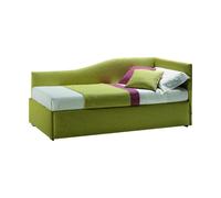 Samoa Letto singolo TWICE ANGOLO SAGOMATO imbottito con rete da 100x200/210 cm