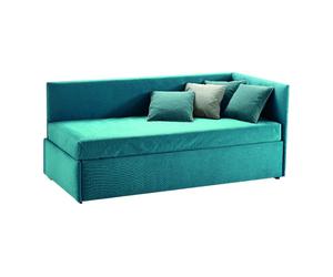 Samoa Letto una piazza e mezza TWICE ANGOLO imbottito con rete da H. 86 cm - IN PROMOZIONE FINO AL 29/06
