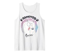 Samoiedo Cane Mamma Samoiedo Papà Kawaii Cane Scarabocchi Samoiedo Canotta