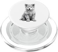 Samoiedo Cucciolo Schizzo Disegno Arte Amante dei cani PopSockets PopGrip per MagSafe