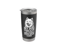 Samoiedo Il mio cane strizza l"occhio codice segreto Bicchiere termico in acciaio inox doppia parete