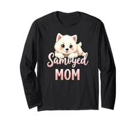 Samoiedo Mamma Cane Samoiedo Mamma Carino Cucciolo Maglia a Manica