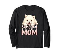 Samoiedo Mamma Cane Samoiedo Mamma Carino Cucciolo Maglia a Manica