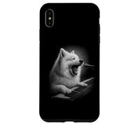 Samoiedo tastiera suonatrice pianoforte amante dei cani Custodia per iPhone XS Max